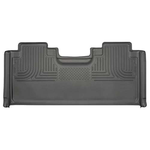 Husky Liners Weatherbeater Floor Mats | Fits 2015-2026 Ford F-150 SUPERCAB ONLY, 2017-2026 Ford F-250/F-350/F-450 SUPERCAB ONLY (Full Coverage) | 2nd Row, 1-pc Black - 19361 - style: 2nd - SuperCab