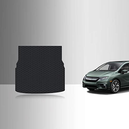 TOUGHPRO Cargo/Trunk Mats Accessories for Honda Odyssey (3rd Row Fold Down) All Weather Heavy Duty (Made in USA) Black Rubber 2018 2019 2020 2021 2022 2023 2024 2025 2026