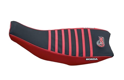 Seat Cover - Compatible Fit for Hond@ 2004-2018 TRX450 TRX 450R TRX 450 R TRX 450ER TRX 450 ER Quad Red/Black - color: Red/Black Top