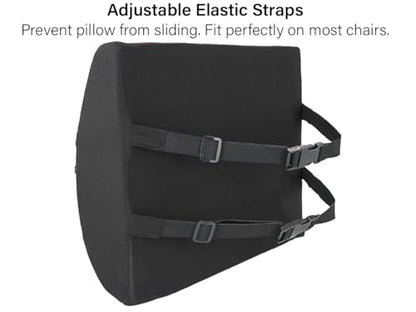 Vaunn Medical Seat Cushion, Lumbar Back Support Pillow for Office Chair with Removable Firm Insert