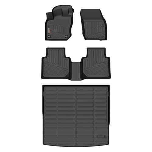 Binmotor-Floor Mats & Cargo Liner for Volkswagen/VW Tiguan 2025 2026, All Weather Mats Car Mat Floor Liners Cargo Trunk Mat for VW Tiguan Accessories-Black - style: 1) Car Mats for VW Tiguan (2025 2026)