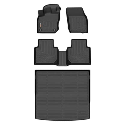 Binmotor-Floor Mats & Cargo Liner for Volkswagen/VW Tiguan 2025 2026, All Weather Mats Car Mat Floor Liners Cargo Trunk Mat for VW Tiguan Accessories-Black - style: 1) Car Mats for VW Tiguan (2025 2026)