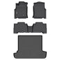 AIPOIL® Floor Mats & Cargo Liner Set for 2003-2009 Toyota 4Runner 5 Seats All Weather Protection TPE Anti-Slip Automotive Full Set Custom Car Mats Accessories - Black - style: 30) For 4Runner 5 Seats 2003-2009 Full Set