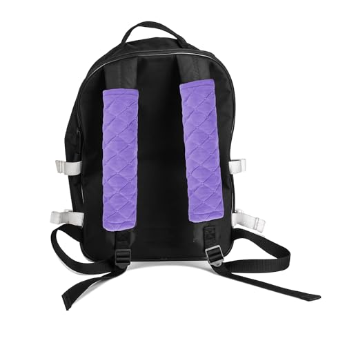 Soft Automotive Seat Belt Cover Seatbelt Shoulder Pad Neck Protector Cushions Universal Fit SUV Trucks Backpack 2 PCS Violet 10.2in - color: Purple, size: 10.2in-2pc