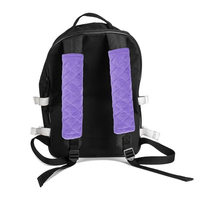 Soft Automotive Seat Belt Cover Seatbelt Shoulder Pad Neck Protector Cushions Universal Fit SUV Trucks Backpack 2 PCS Violet 10.2in - color: Purple, size: 10.2in-2pc