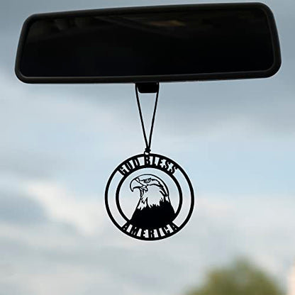 Rear View Mirror Accessories - Car Mirror Hanging Accessories - Car Pendant, Car Charms Ornament - Swinging Ornaments Cars Accessory for Men and Women Hanger - Black (American Bald Eagle) - style: American Bald Eagle
