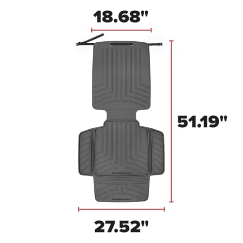 WeatherTech Child Car Seat Protector with Back Black - color: Black, size: Seat with Back