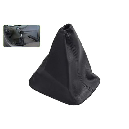 AJHLJ® Car Shift Gear Stick Handbrake Cover Manual Shift Boot Black Leather Boot Cover Case for to-yo-ta Co-Rolla 2007 2008 2009 2010 2012 2013 (Gearbox Shift dust Cover) - color: Gearbox shift dust cover