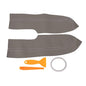 2Pcs / Set Front Door Panel Armrest Cover Protector Microfiber Leather Replacement 2005 to 2011 (Grey)