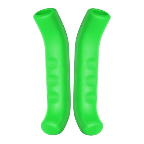 HARFINGTON 1 Pair Bike Brake Lever Cover Silicone Brake Lever Grip Protector Anti-Slip Brake Handle Protection Covers Sleeve for Mountain Road Bike Cycling, Green - color: Green