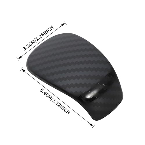 TOMALL Stainless Steel Car Gear Shift Knob Cover Trim Compatible with Honda Civic 11th 2022 2023 Shifter Panel Trim Gear Lever Cover for Car Interior Accessories for Women for Man (Carbon Fiber) - color: Stainless Gear-Carbon Fiber
