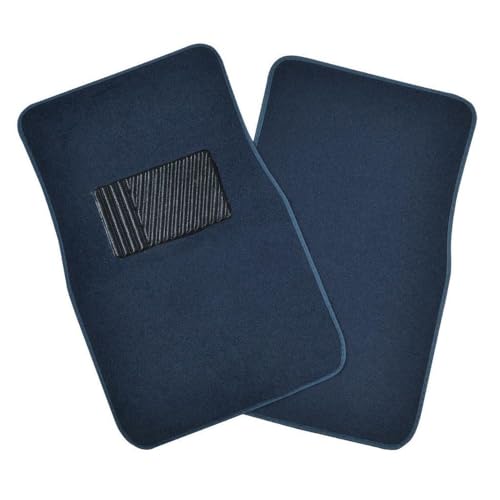 Front & Rear Carpet Floor Mats Set Auto Car Suvs Fits Truck-Blue Vacuum or Use Soap and Water-Maintenance MT-100-BL 901-87405