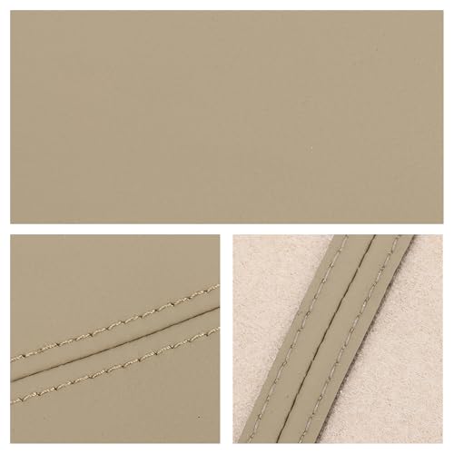 X AUTOHAUX Pair Synthetic Leather Car Front Door Panels Armrest Cover Beige for Honda Civic 2006-2011 Sedan - color: beige