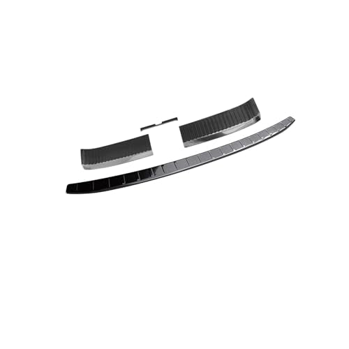 Black Rear Trunk Door Sill Guard Cover Compatible with Honda New Pilot 2023~2026 Rear Bumper Protector Guard Scuff Plate Stainless Steels 4PC/Set - size: 4PC/Set