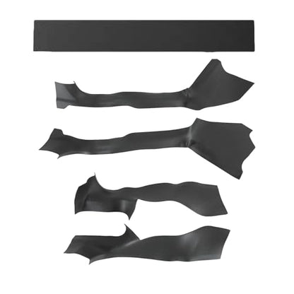 Door Entry Threshold Strip 2nd Row Seat Lower Protector for Tesla Model Y Juniper 2025 2026 Front & Rear 5PCS Door Sill Protective Cover Anti-dust Black