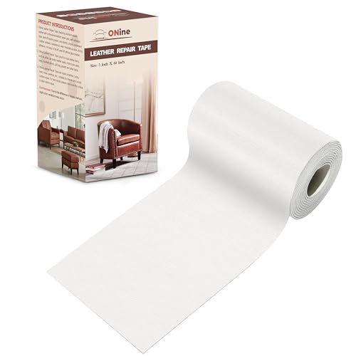 ONine Leather Repair Patch，Leather Repair Tape, 3 x 60 inches Leather Repair Patch for Furniture,Vinyl Repair kit，Leather Couch Patch，for Sofas, Furniture, car Seats(White) - color: White, size: 3 x 60 inches
