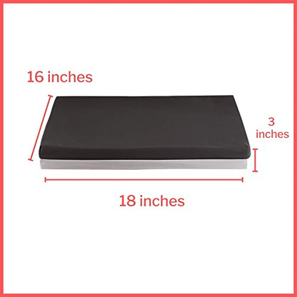 McKesson Seat Cushion for Wheelchairs and Office Chair, Foam/Gel, 18 in x 16 in x 3 in, 4 Count - size: 18x16x3 Inch (Pack of 4)
