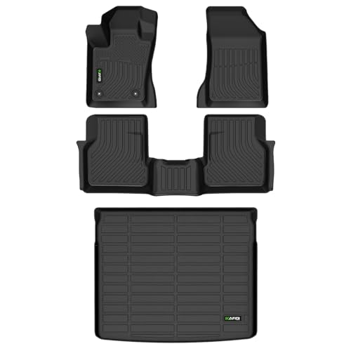 HAFIDI® Floor Mats & Cargo Liner Set Fit for 2023 2024 2025 Dodge Hornet GT & GT Plus & R/T Plug-in Hybrid All Weather Protection TPE Anti-Slip Car Full Set Floor Liners Custom Accessories - Black - style: 9) For Hornet 2023-2025 Full Set
