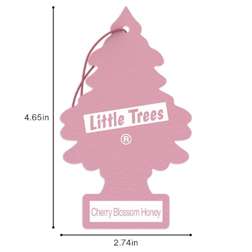 LITTLE Air Fresheners Car Air Freshener. Hanging Tree Provides Long Lasting Scent for Auto or Home. Cherry Blossom, 24 Air Fresheners (Pack of 6) - size: 4 Count (Pack of 36)