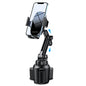 Miracase [Upgraded Version Cup Phone Holder for Car, Universal Adjustable Long Neck Car Phone Mount Cradle Friendly Compatible with iPhone Samsung Google and All 4.0-7.0 inches Smartphones - color: Black