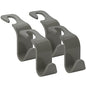 Soleebee 4 Pack Car Headrest Hooks - Universal Auto Hooks, Back Seat Hangers, Storage Organizer (Grey) - color: Gray