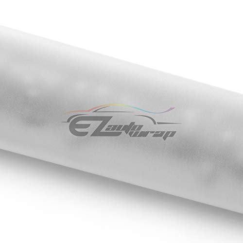 EZAUTO WRAP White Shift Knob Stick Frosted Matte Crystal Bubble Long Throw Gear Shifter 15cm