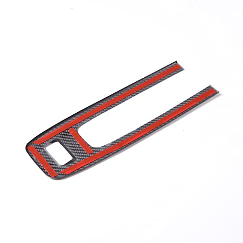 Fit for Porsche Macan 2022 to 2024 Car Warning Light Switch Handbrake Decorative Panel Cover Real Carbon Fiber Parking Gear Panel Protective Car Interior Accessories