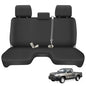 Truck Bench Seat Cover Compatible with 2005-2014 Toyota Tacoma with Large Notched, Black