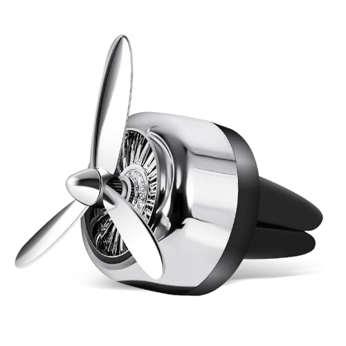 2026 Upgraded Air Force 3 Car Air Freshener,Air Force 3 Fighter Car Vent Clips with Spinning Propeller for Reducing Odors,Universal Air Vent Decorations for Cars as Gift for Men & Pilots - color: Air Force 3 Plane