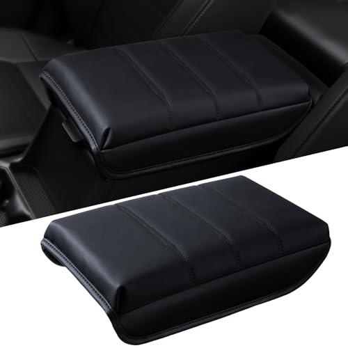 PU Leather Center Console Cover for 2023 2024 2025 2026 CR-V, Soft Armrest Box Cover Relax Elbows Honda CRV 2023-2026 Accessories(Black, 3.5cm Thick) - color: Black, 3.5cm Thick, size: CRV 2023-2026