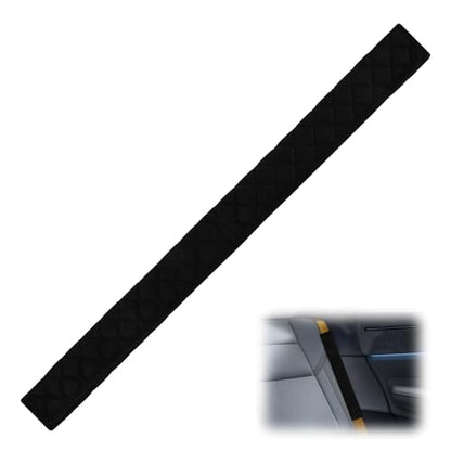 25.5 Inch Extra Long Car Seat Belt Covers, Soft and Comfortable Harness Pad for Adults and Kids, Long-lasting Fabric Material Easy to Install Universal Fit for Cars Trucks SUV (Black, 25.5in 1pack) - size: 25.5in, 1pc