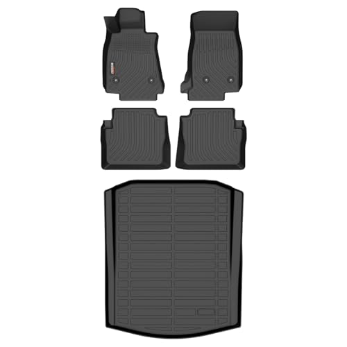 Binmotor-All Weather Car Floor Mats & Cargo Liner for Cadillac CT5 & CT5-V 2020-2026, 1st+2nd Row+Cargo Mat, TPE Liners Waterproof Car Mat Custom Fit for Cadillac CT5 Accessories - style: 9) Car Mats for Cadillac CT5 & CT5-V (2020-2026)