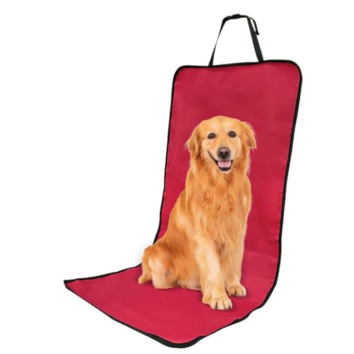 Pet Car Cover - Waterproof Seat Pad, Non Slip Cushion Protector, Soft Sturdy Easy Install, Interactive Keeps Seats Clean, Excellent Pet Travel Gear, Family Road Trip Sedan Truck 41.73x19.29 Inches - color: Red