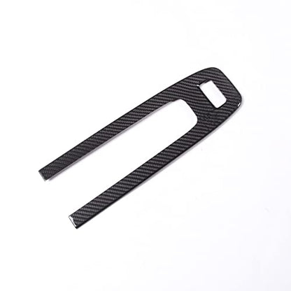 Fit for Porsche Macan 2022 to 2024 Car Warning Light Switch Handbrake Decorative Panel Cover Real Carbon Fiber Parking Gear Panel Protective Car Interior Accessories