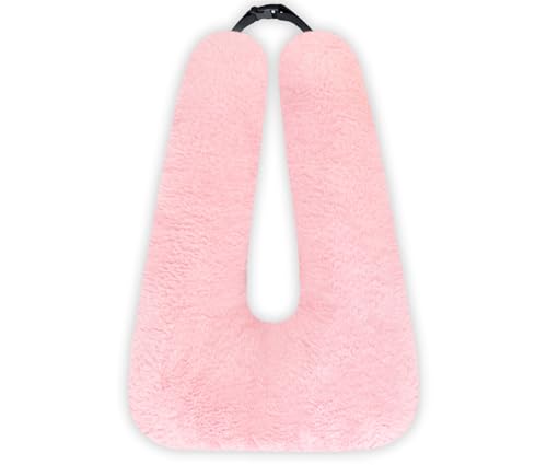 Travel Pillow, Car Pillow for Kids & Adults - Ergonomic Travel Pillows Sleeping Aid for Neck & Body Support, Car Travel Essentials Pillow on Road Trips-Pink - color: Pink