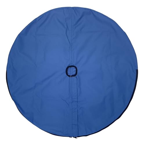 SavvyCraft Waterproof Boat Steering Wheel Covers, Heavy Duty Solution-Dyed 600D Fade-Resistant UV Protection Sailboat Yacht Marine Steering Wheel Protector Case, Vecro and Zipper Closure Blue 36" - color: Blue, size: 36" Wheel Diameter
