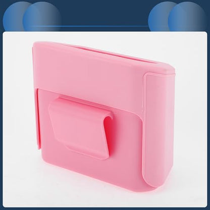 Car Trash Can Car Door 6.3" Length 2.8" Width 5.5" Height Auto Trash Bin Plastic Pink Hanging - color: Pink