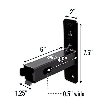 StoreYourBoard Hitch Wall Mount, Bike and Cargo Rack Hanging Garage Organizer, Trailer Hitch Receiver Storage, Holds Max 175 lbs (1.25 inch) - style: 1.25 inch