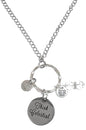 Rear View Mirror Car Charm Ornament, Sun Catcher, Hanging Pendent, Stainless Steel Chain and Crystal Accents, Packaged in a Gift Box (Think Celestial) - size: Think Celestial