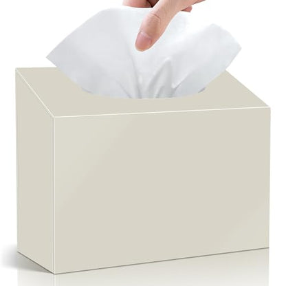 Acrylic Hand Towel Box Cover Compatible with Kleenex Disposable Hand Towels Wall-Mounted Paper Towel Dispenser Suitable for Tabletop, Bathroom, Car, and Office Use Valentine's Day Gifts (Beige) - color: Beige