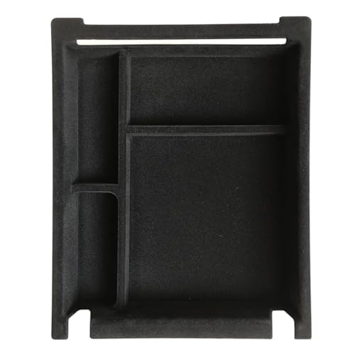 ruihe Black Flocking Center Console and Armrest Organizer Fit for Chevy Silverado & GMC Sierra1500/2500/3500 2019 2020 2021 2022 2023 2024 2025