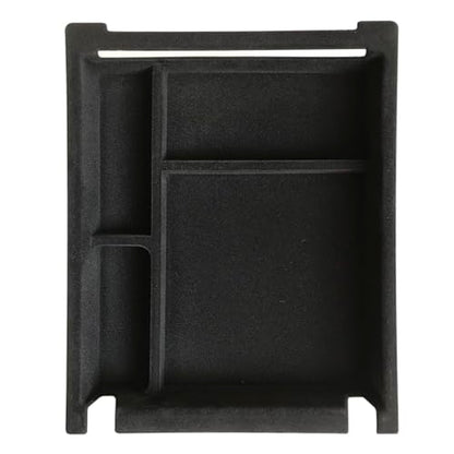 ruihe Black Flocking Center Console and Armrest Organizer Fit for Chevy Silverado & GMC Sierra1500/2500/3500 2019 2020 2021 2022 2023 2024 2025