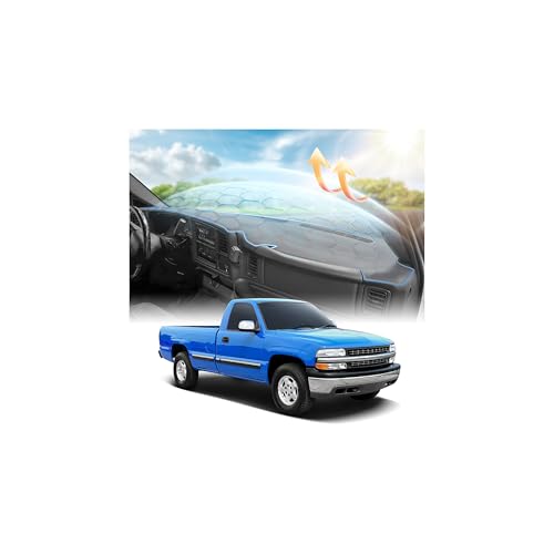 CARTIST Gray Dash Cover for 1999-2006 GMC Sierra/Chevy Chevrolet Silverado 1500 2500 3500 HD&2000-2006 GMC Yukon/Chevy Suburban Tahoe Avalanche,Premium Anti-Glare Dashboard Pad