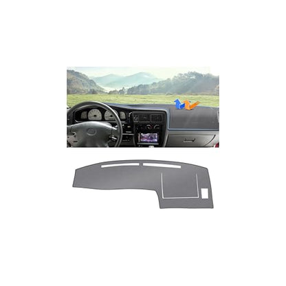 Autorder Gray Dashboard Cover Mat for Toyota Tacoma 1998-2004 Accessories Dash Cover Upgrade Polyester Dash Mat Sunshade Glare UV Rays Protector - size: Gray 1998-2004 Toyota Tacoma