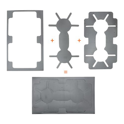 GoaMotors Front Console Cup Holder Tab Foam Sheet Insert for Honda Pilot 2009-2015, Replace #83456-SZA-A01