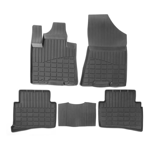 OMAC Floor Mats for Hyundai Tucson 2016-2018 Car Mats All Weather 3D Custom Fit Rubber Mat Waterproof Odorless TPE Floor Liners Laser Measured Non-Slip (Black)