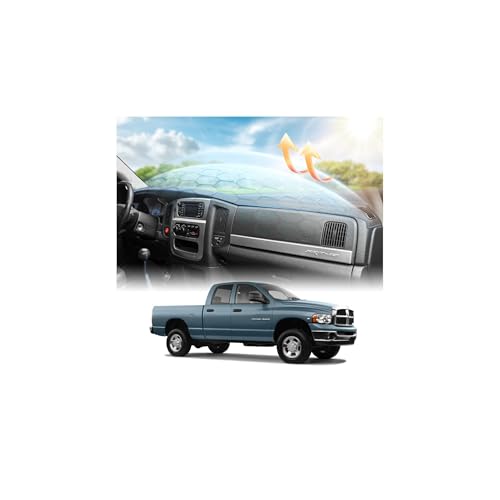 CARTIST Gray Dash Cover for 2002-2005 Dodge Ram 1500/2003-2005 Dodge Ram 2500 3500 Dashboard Cover Accessories Premium Anti-Glare Sun Shade Dodge Ram Dash Mat Non-Slip&Airbag Safe Interior Protector