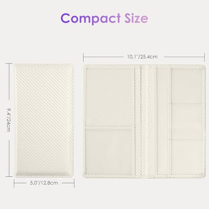 Car Registration and Insurance Holder，Colour Patterns Men Women Car License Document Registration and Insurance Card Holder - color: Pearly White