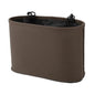 Car Trash Can Portable and Hanging 10.2" Length 4.3" Width 6.7" Height Trash Bin Faux Leather Brown 1 Pcs - color: Brown