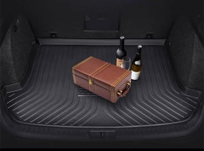 Cargo Liners Fits Nissan Rogue 2014-2020 Rear Trunk Floor Mats 3D Boot Tray All-Weather TPE Black - size: Rogue 2014-2020